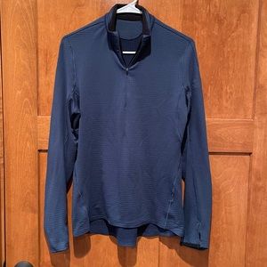 Adidas Climaheat navy 1/4 zip pullover